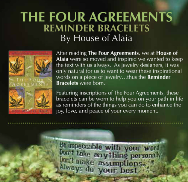 The Four Agreements Reminder Bracelets